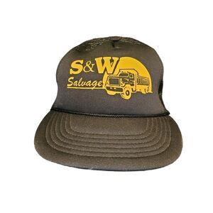 Vintage 90s S&W Snapback Trucker Hat Cap